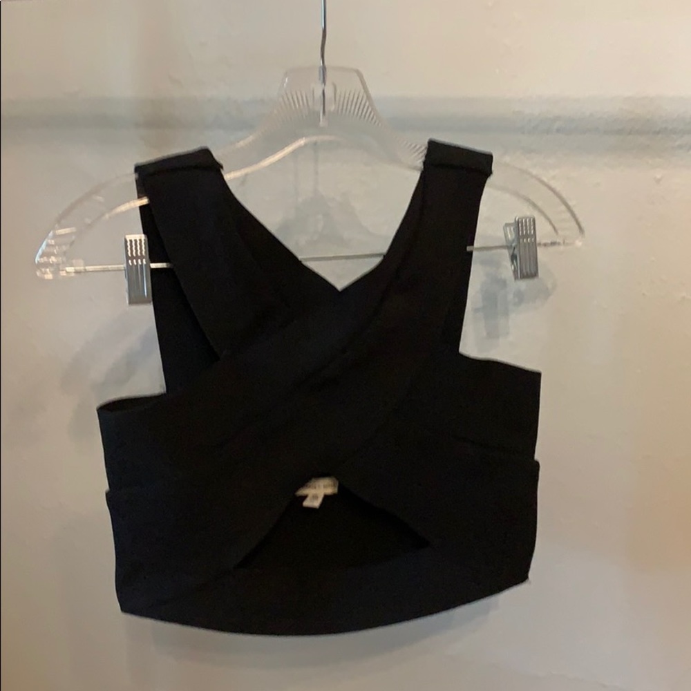 Silence + Noise Elastic Wrap Top